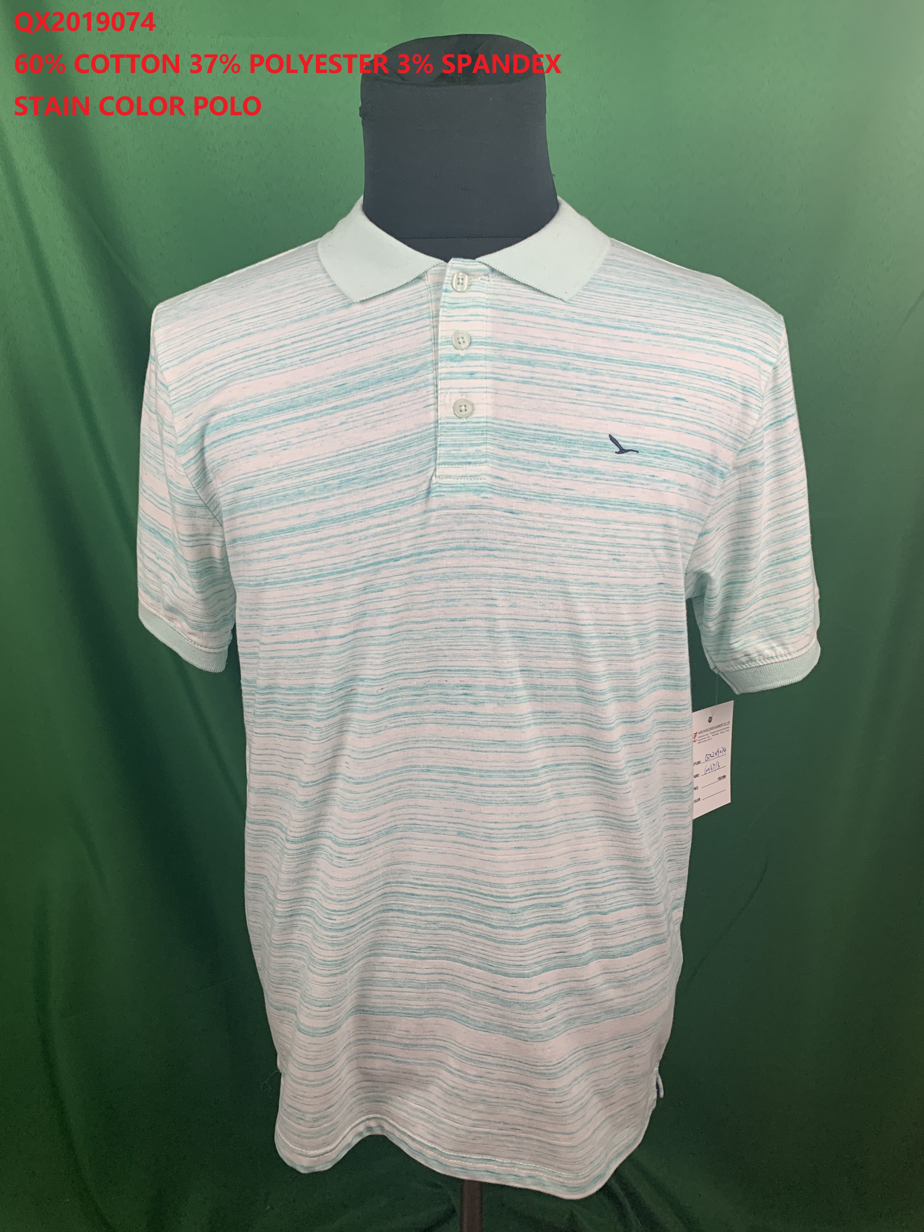 CVC Spandex Stain Color Polo Shirt