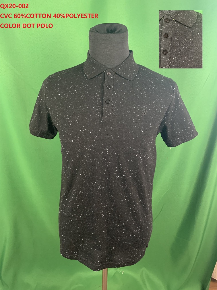 QX20-002 CVC Color Dot Polo Shirt
