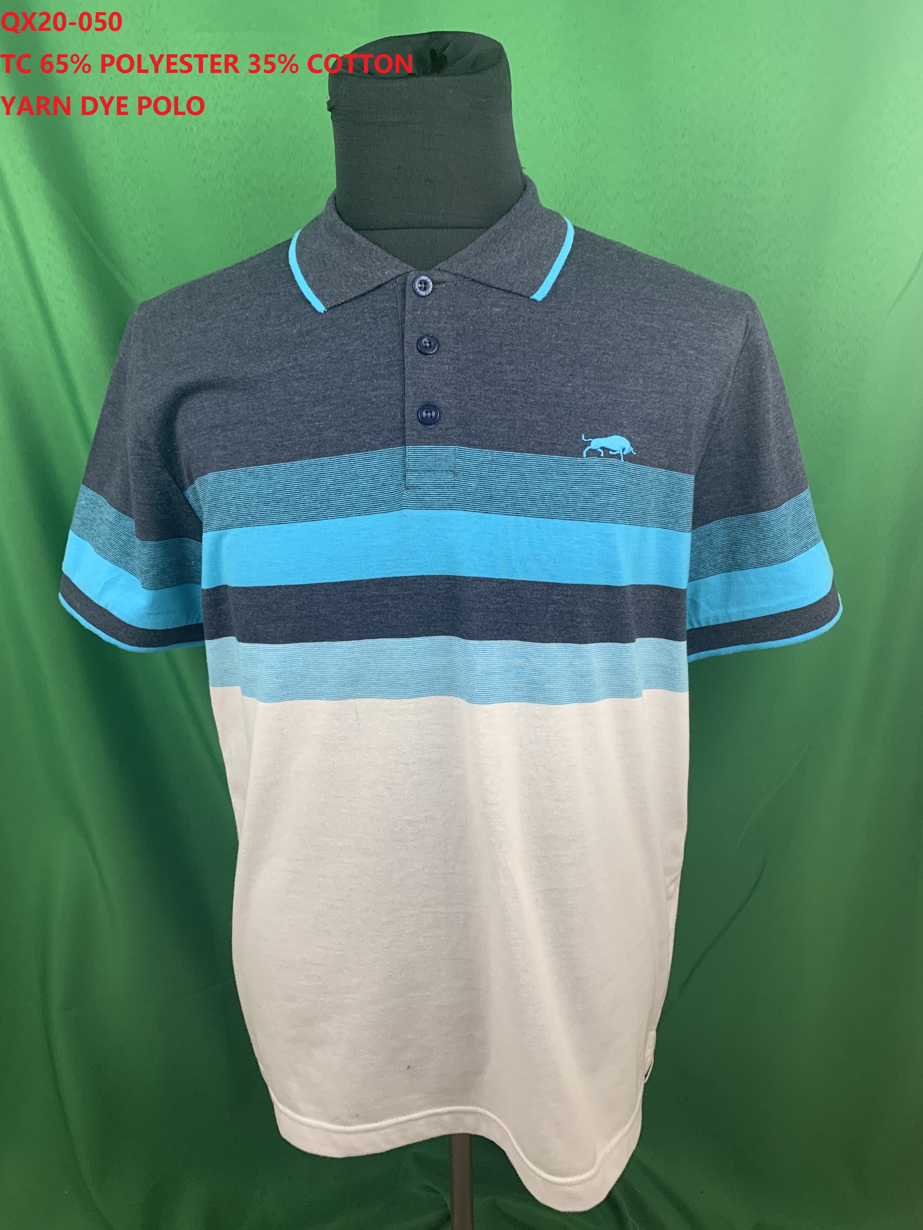 QX20-050 TC Yarn Dye Polo