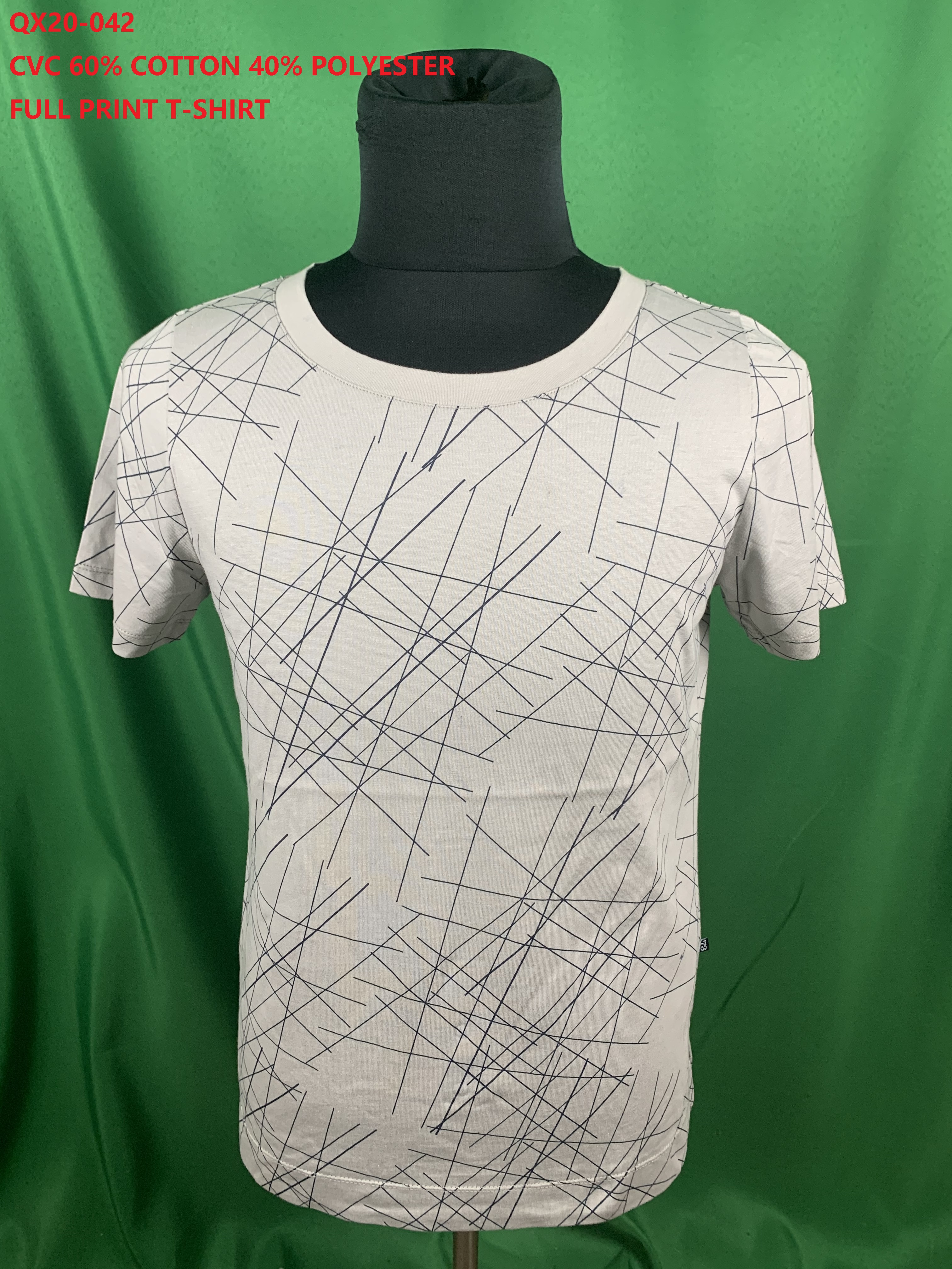 QX20-042 CVC Full Print T-Shirt
