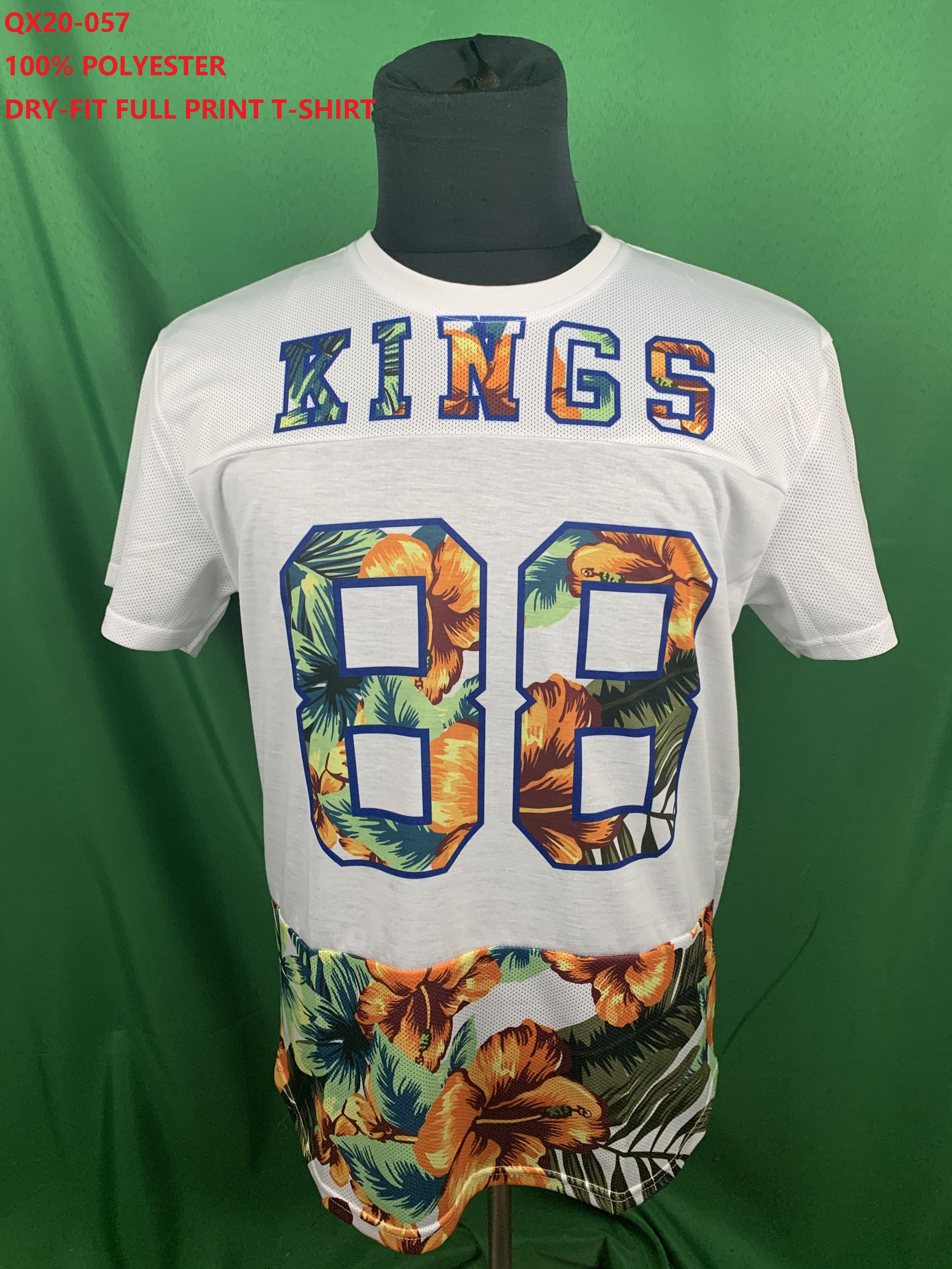100% Polyester Dry-Fit Full Print T-Shirt