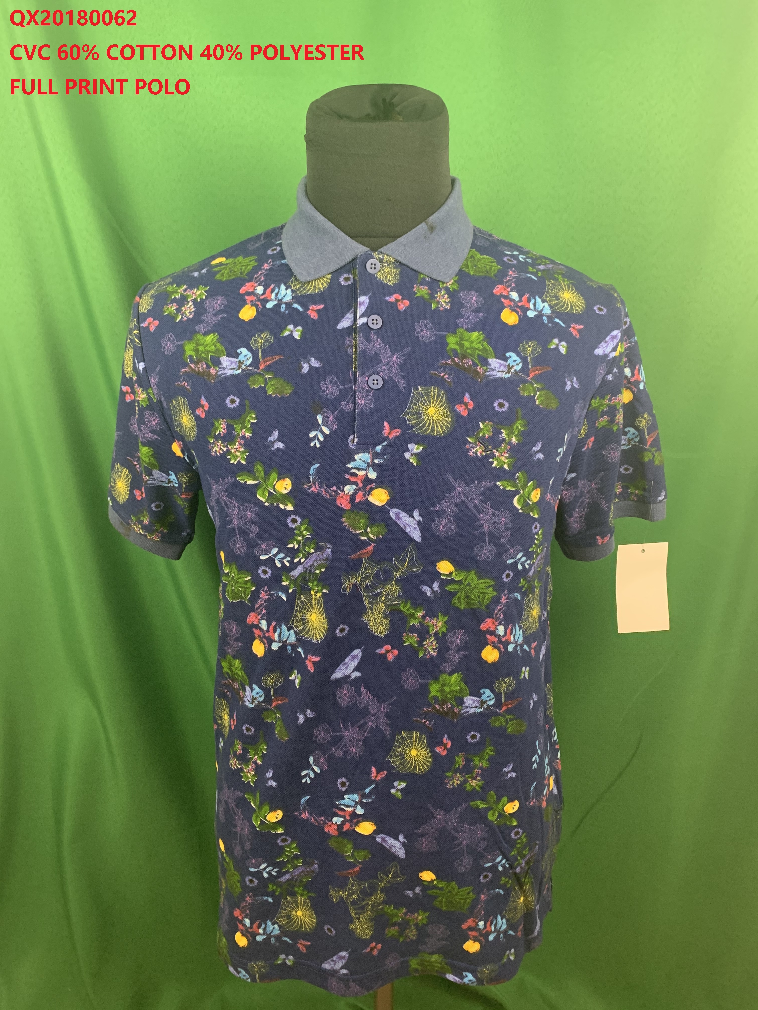 CVC Full Print Polo Shirt
