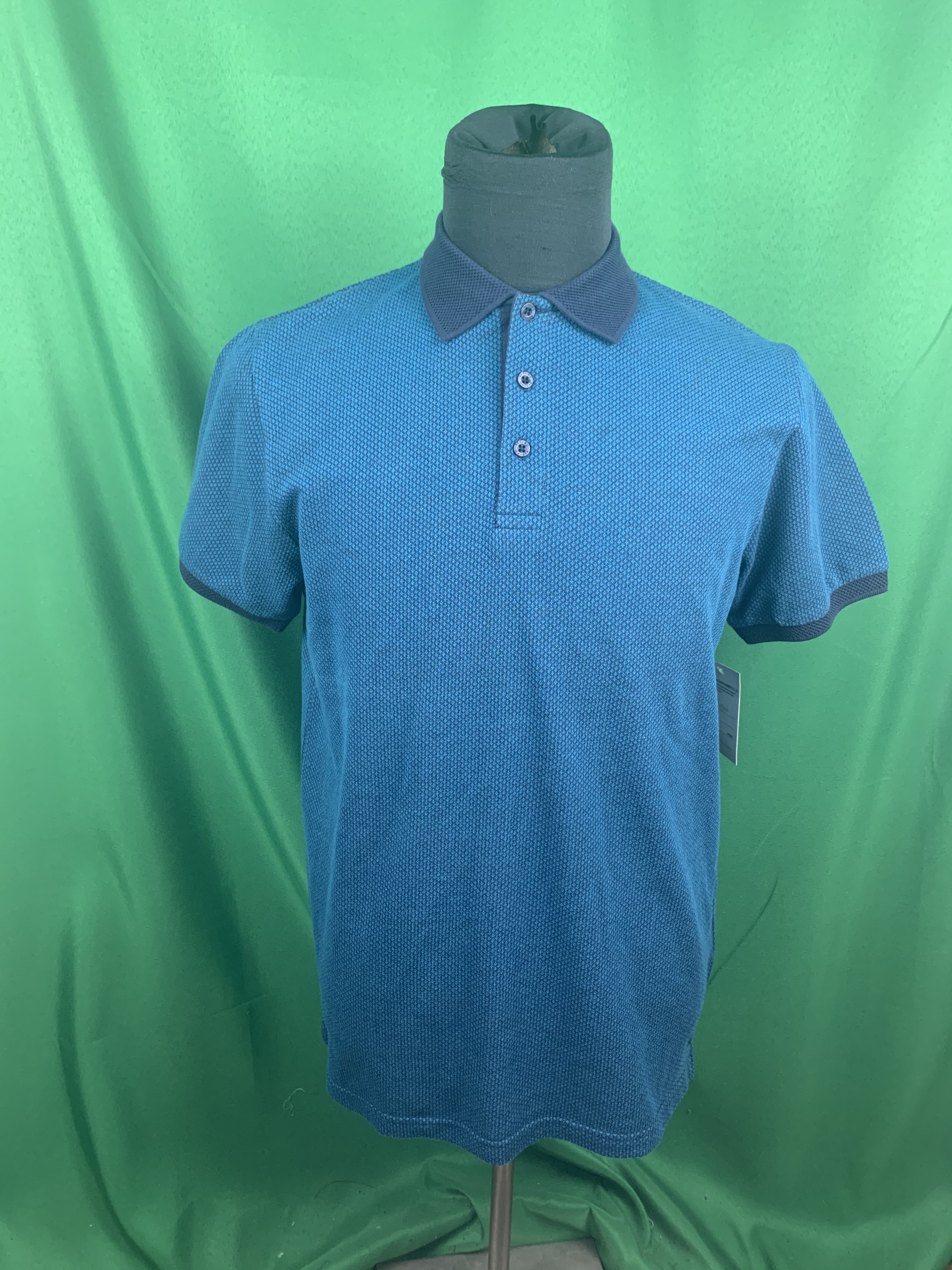 Cotton Spandex Jacquard Polo Shirt