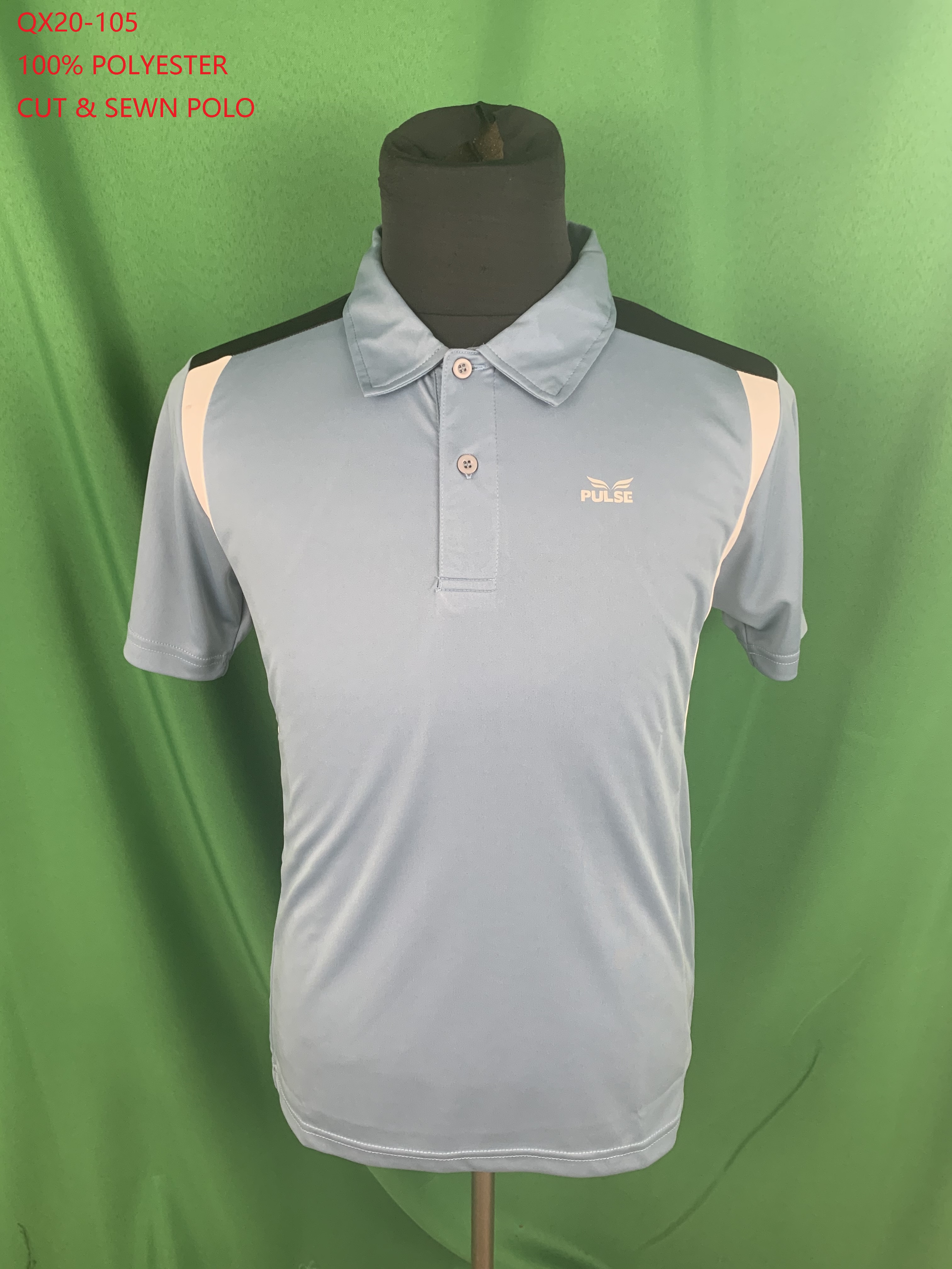 100% Polyester Cut & Sewn Polo Shirt