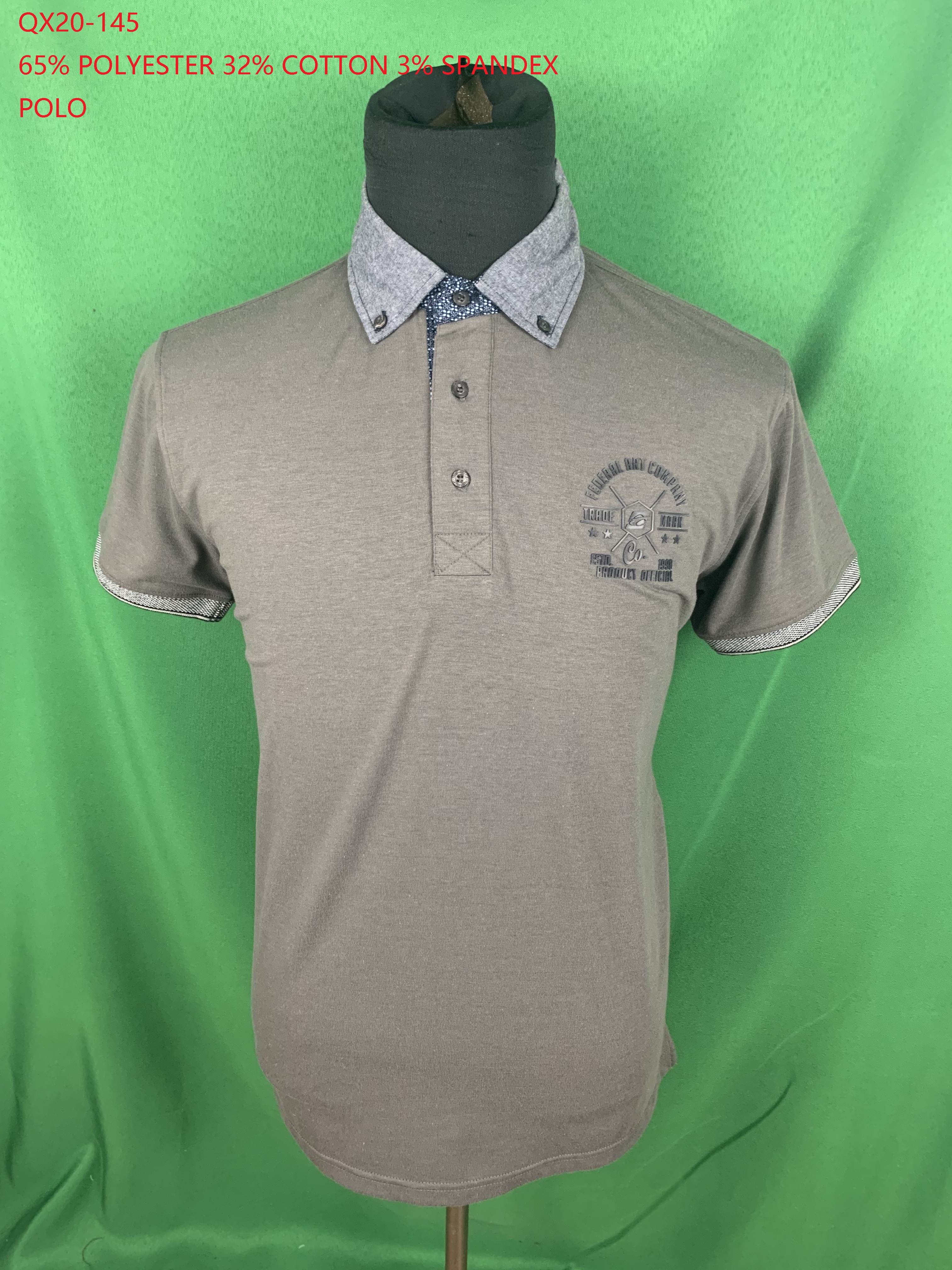 QX20-145 TC Spandex Polo Shirt