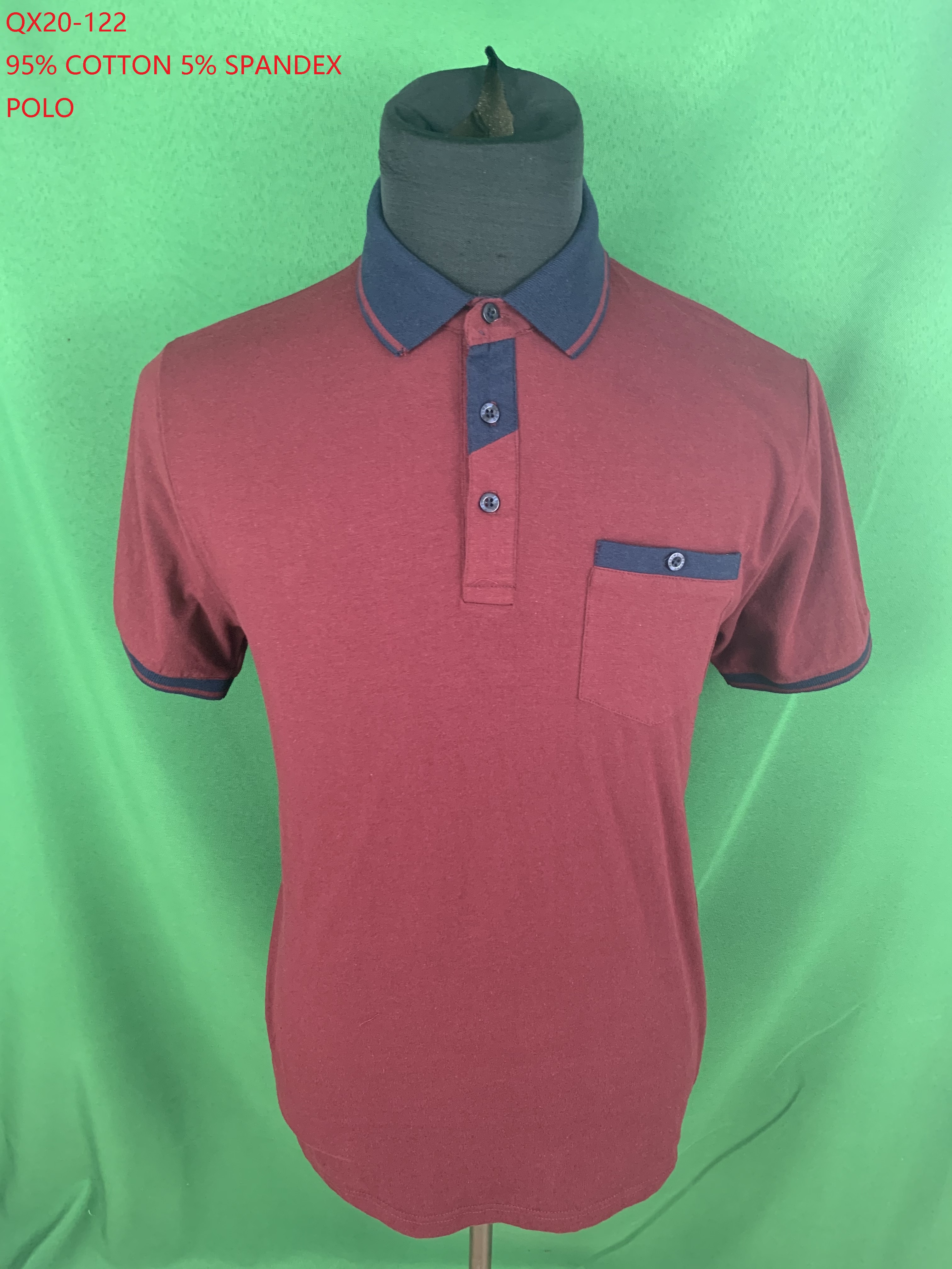 QX20-122 Cotton Spandex Polo Shirt