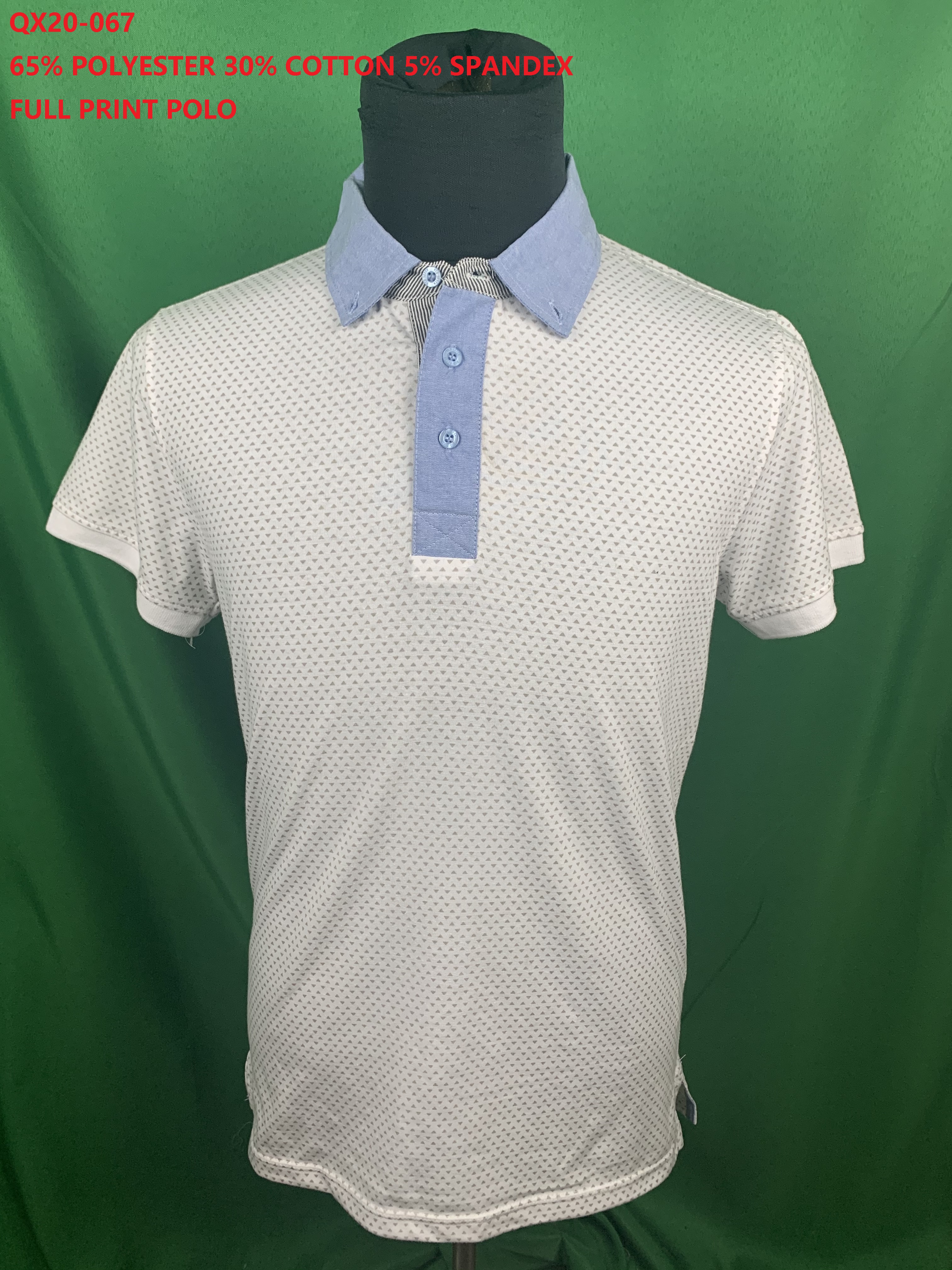 TC Spandex Full Print Polo Shirt