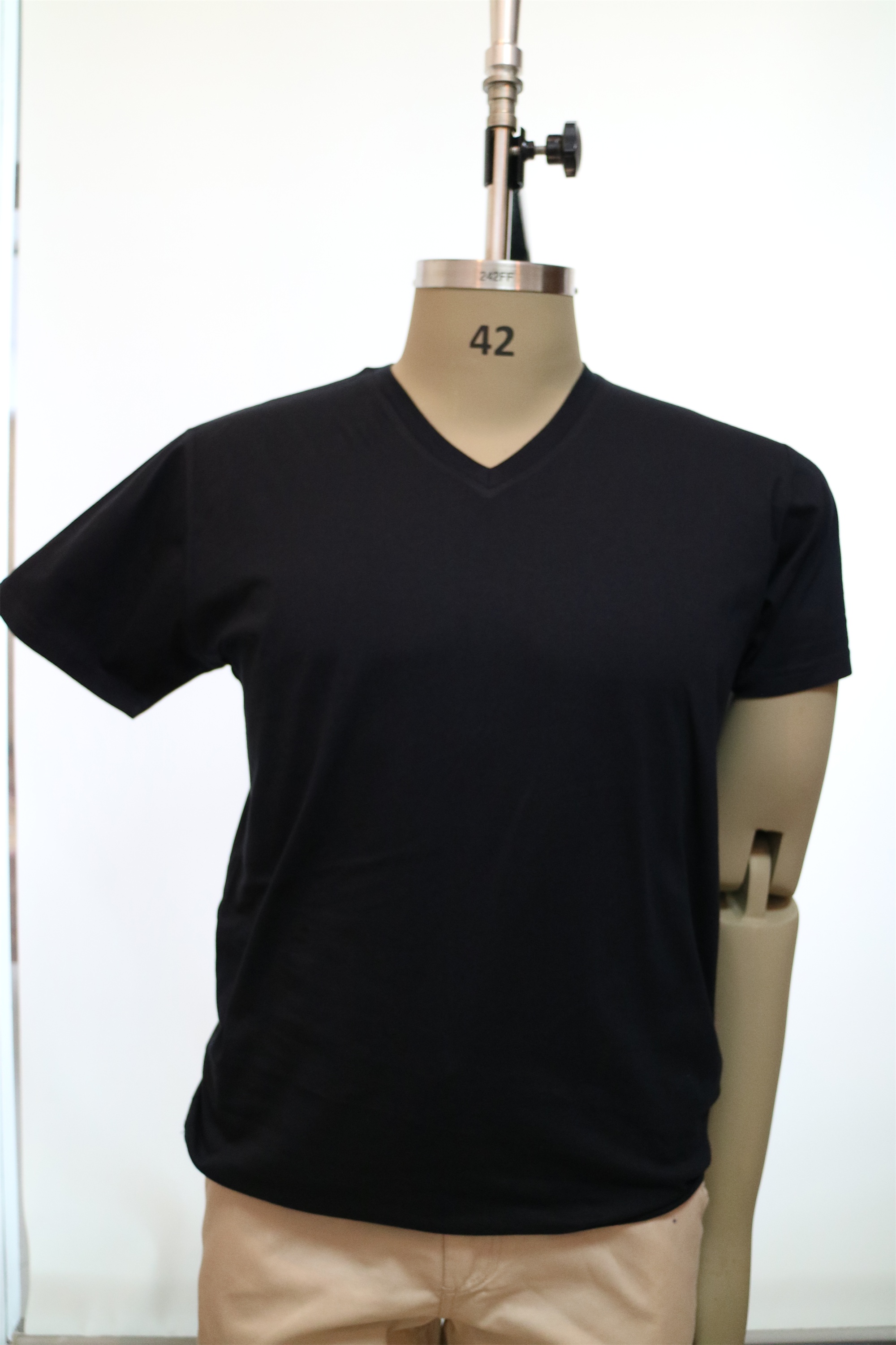 Men's Combed Cotton V-Neck T-Shirts