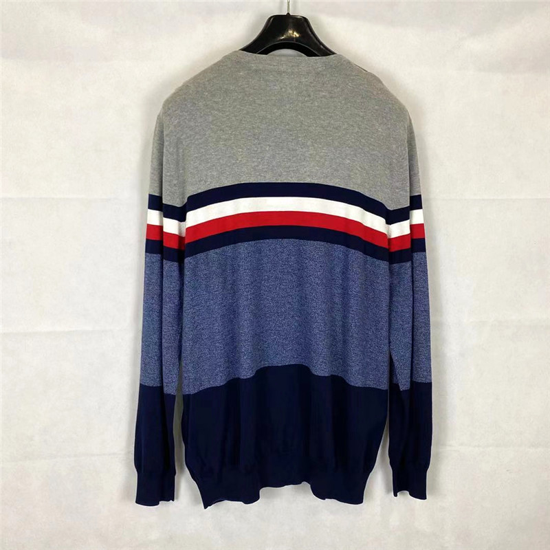 Men's Casual Knitted Cotton Crew-neck Long Sleeve Pullover Sweater