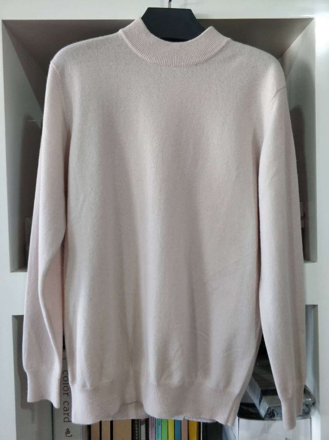 Men's White Cashmere Sweater