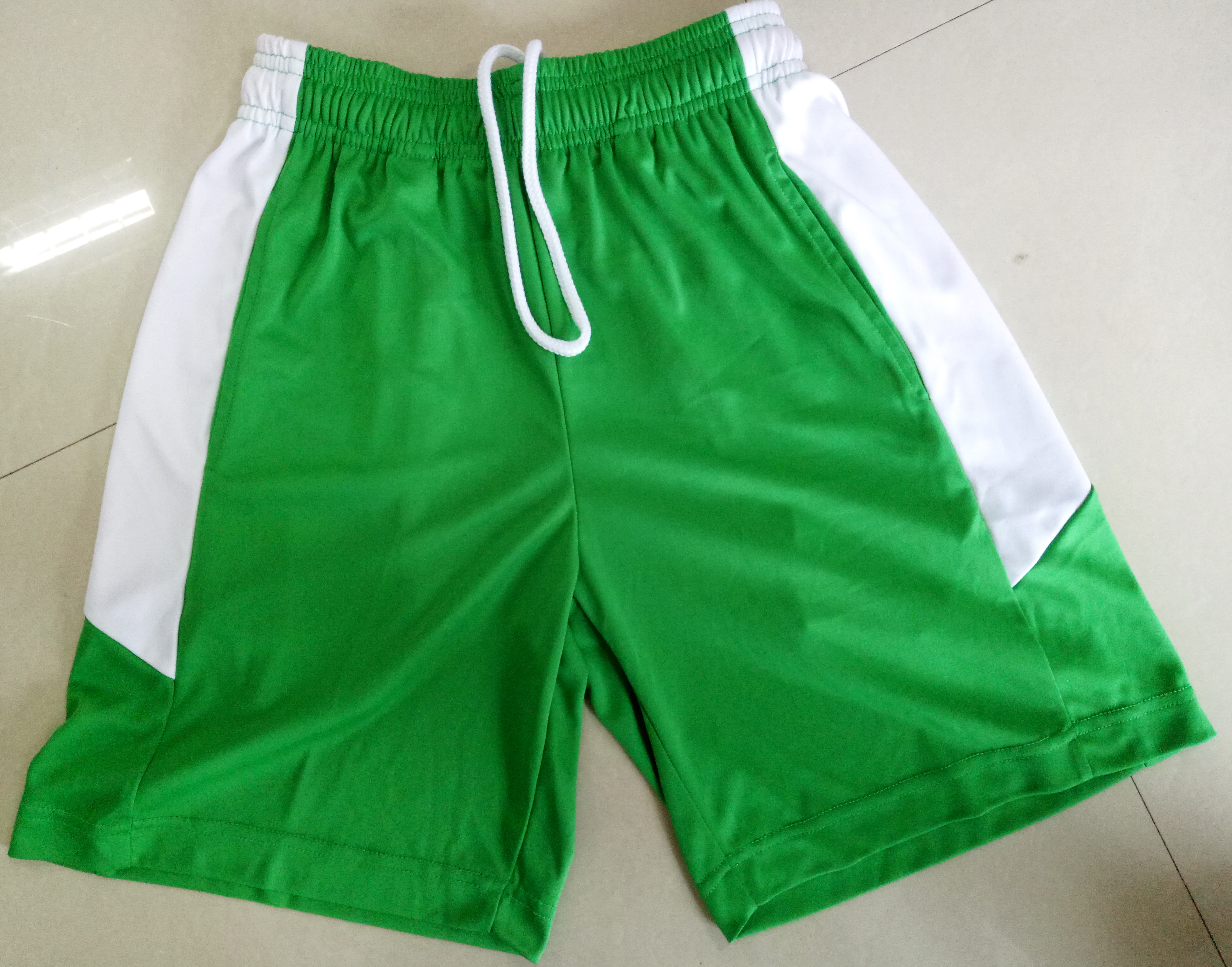 Adult/Youth Performance Shorts with Printed or White Side Panels