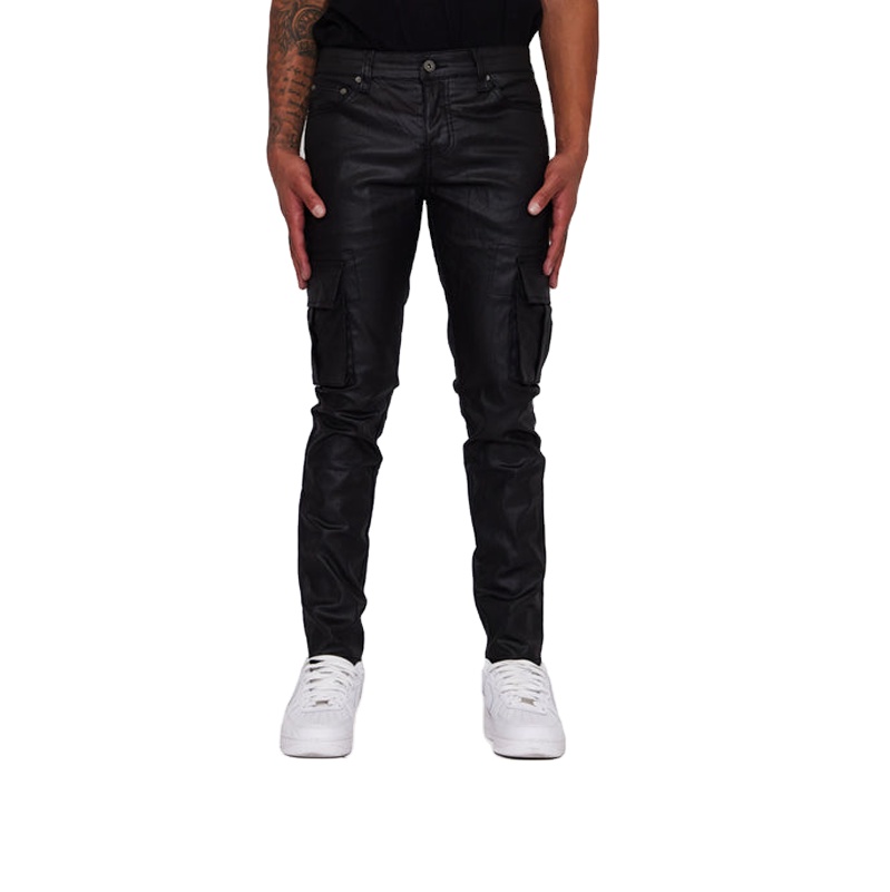 Fashion trend denim pants stacked jeans men custom vintage designer trousers