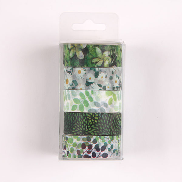 Green Series Flowers and Plants Washi Tape