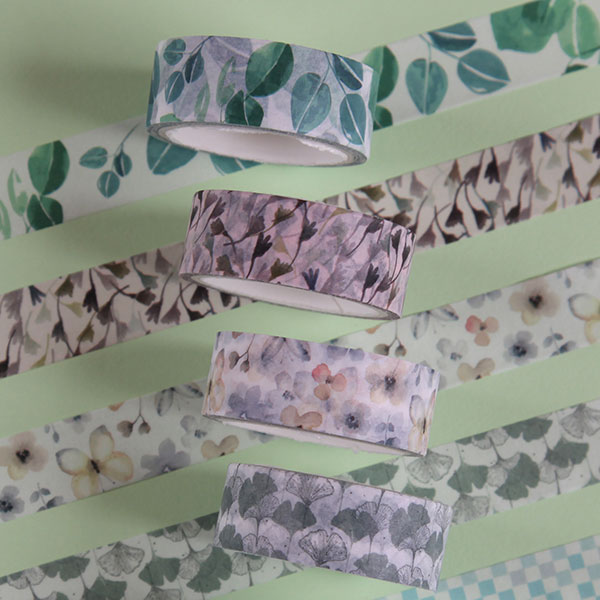 Plain Color Flowers and Plants Washi Tape