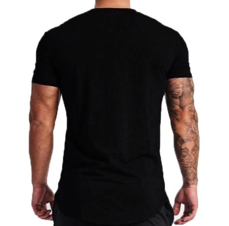Men's Cotton Running T-Shirt with Round Neck and Short Sleeves