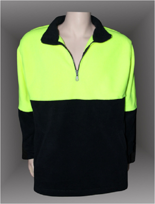 Men's 100% Polyester Safety Fleece Jacket