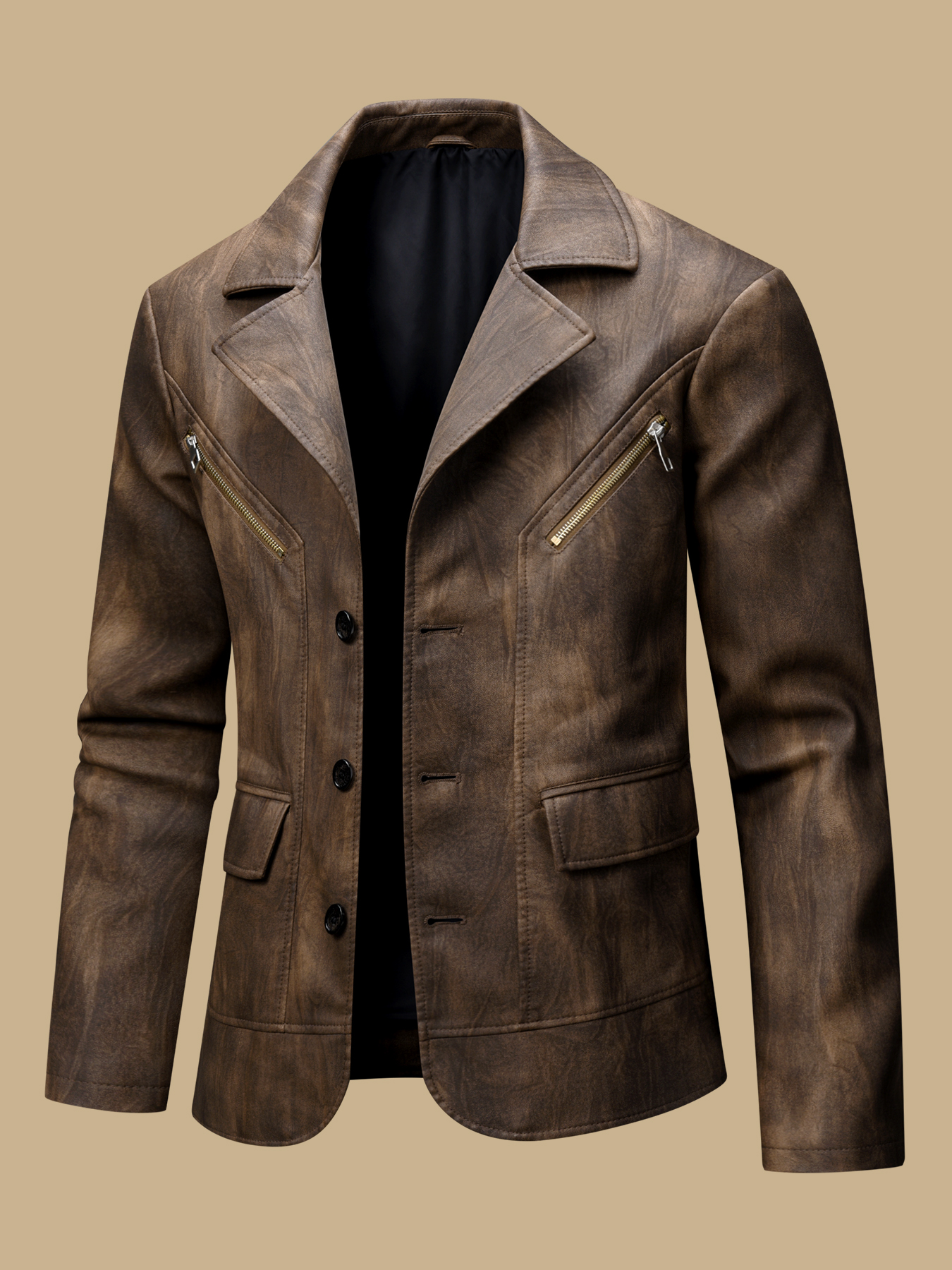 Men's leather jacket