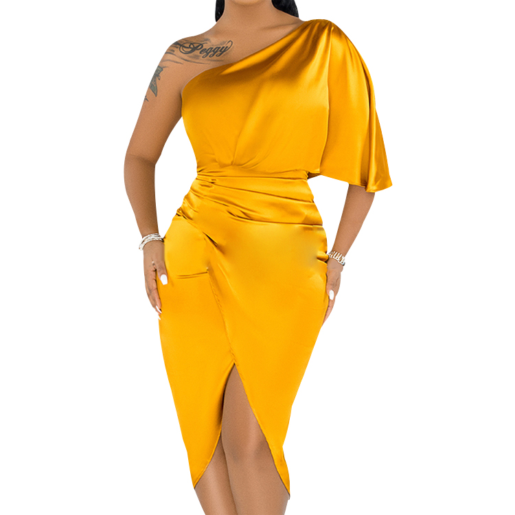 Custom Summer Club Fashion Satin Night Gowns