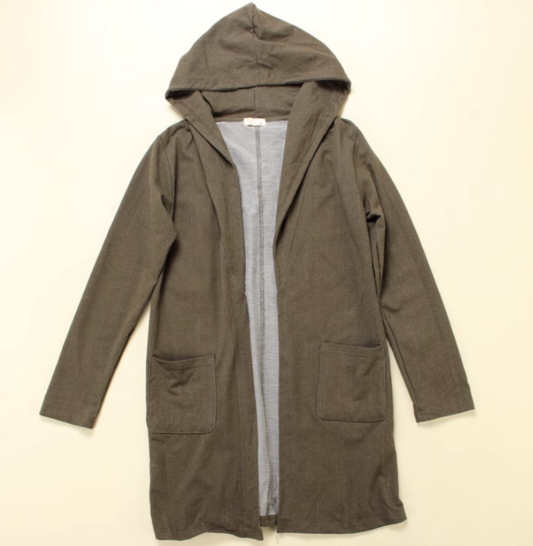 Men's Knitted Long Sleeve Hoodie Cardigan