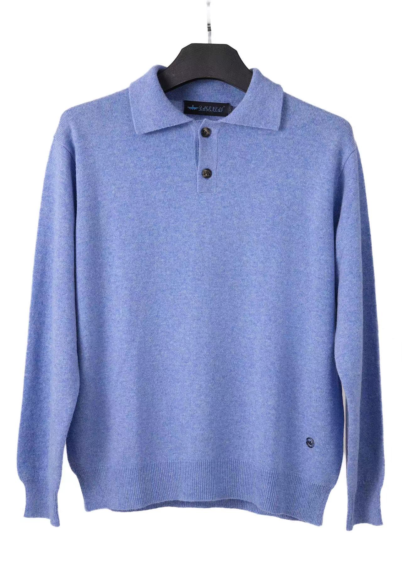 100% Cashmere T-shirt Collar Sweater
