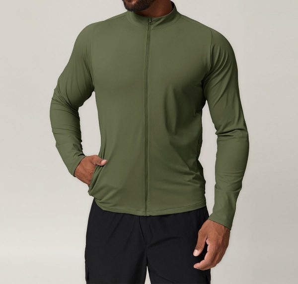 Men's Stand Collar Sports Fitness Jacket