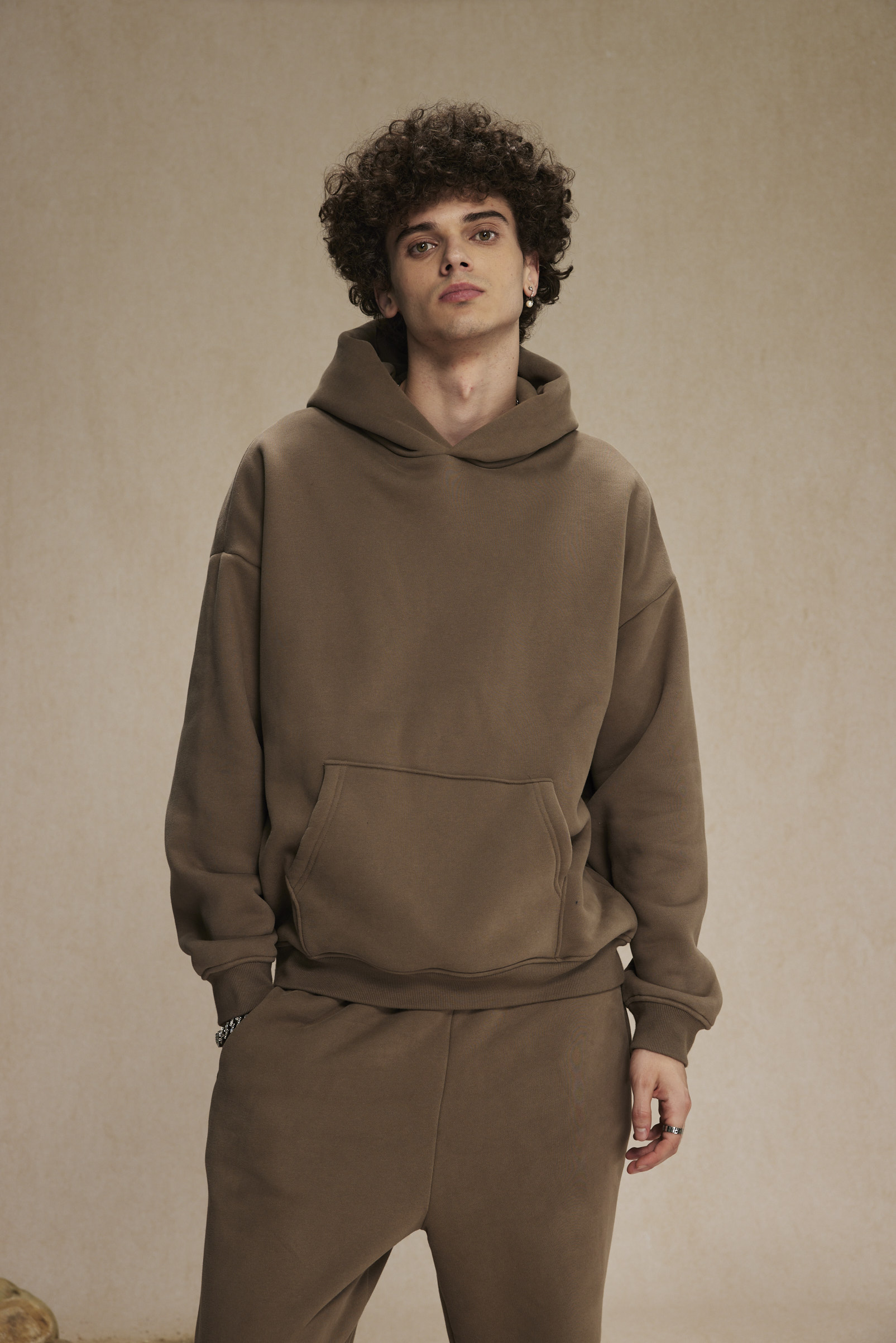 Custom Wholesale Long-Sleeved Hooded Pants Set