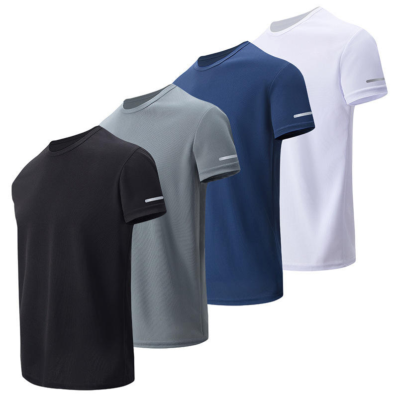 Men's Reflective Strip Short Sleeve Casual T-Shirt