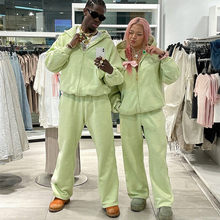 100% Cotton Streetwear Tracksuit Set