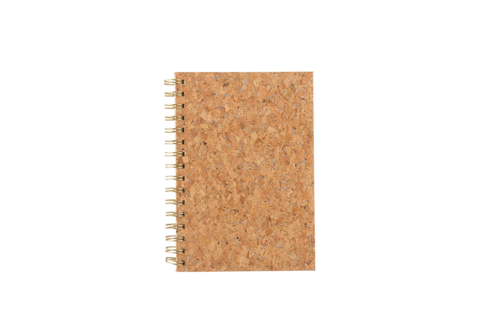 Cork and Wood Grain Notebook with Debossed Covers