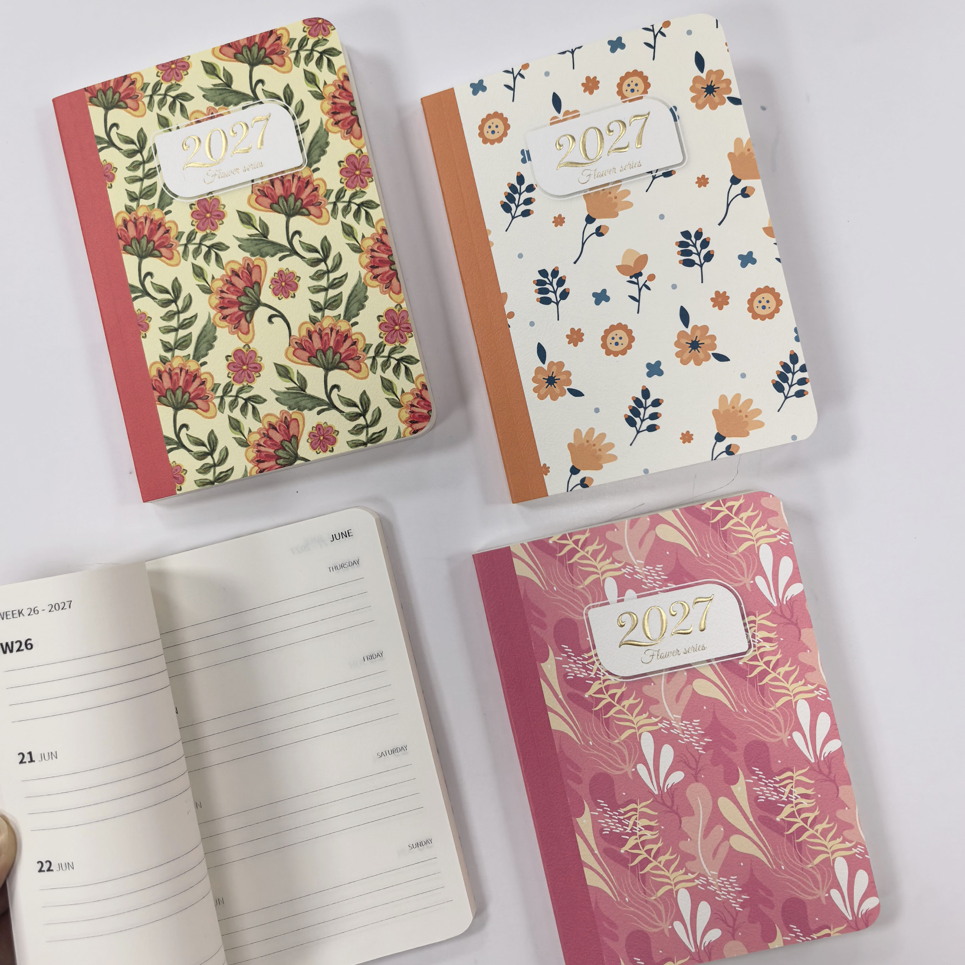 A5 Soft Cover Planner Notebook with Gold Embossing