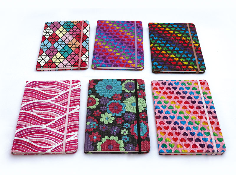 Hardcover PU Notebook with Ribbon and Elastic Belt