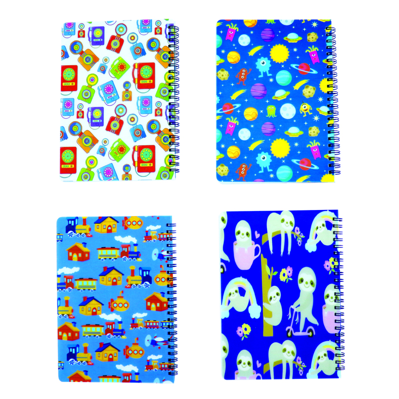 White Card Spiral Notebook