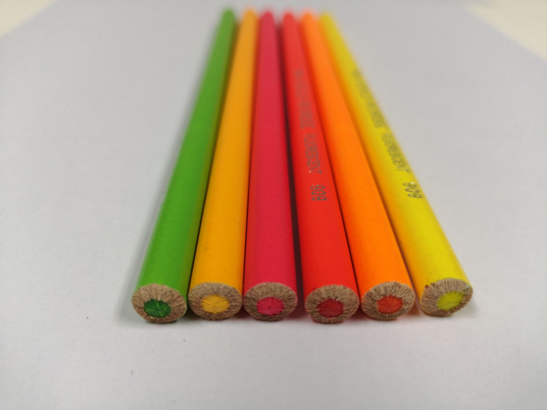 4.0mm Lead Neon (Fluorescent) Colored Pencils in 6 Colors