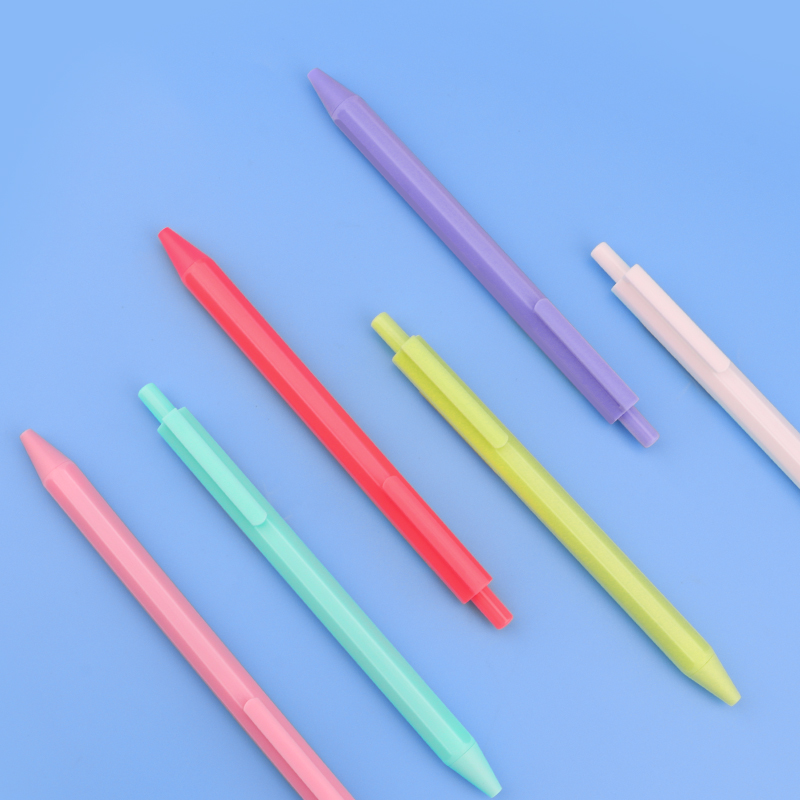 PC3818 Retractable Ballpoint Pen, Candy Colors, 0.5mm, Black Ink