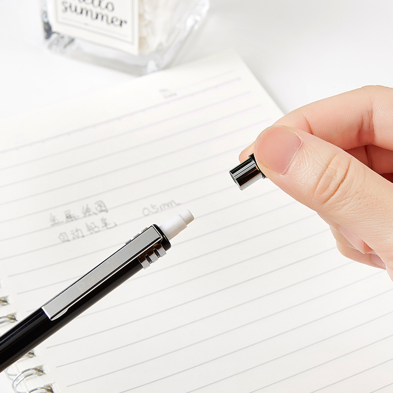 ZD121 Metal Mechanical Pencil with Eraser, HB 0.5mm
