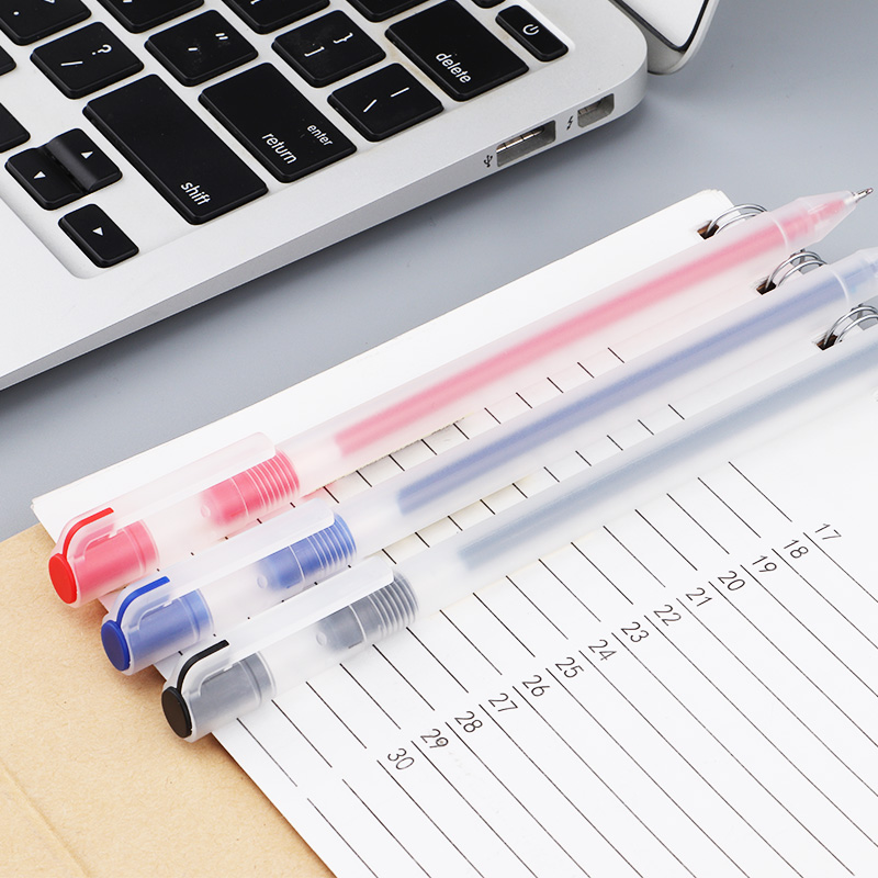 PC3768 Jumbo Capacity Gel Ink Pen, 0.5mm, Black, Blue, Red