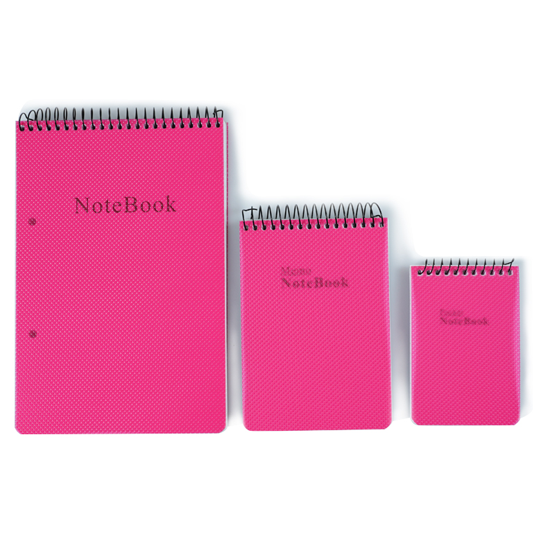 A5 Dotted Colored PP Spiral Notebook with Perforated Line and Holes