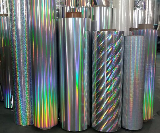 Holographic Paper and Metallized Board for Gift Packing and Crafts