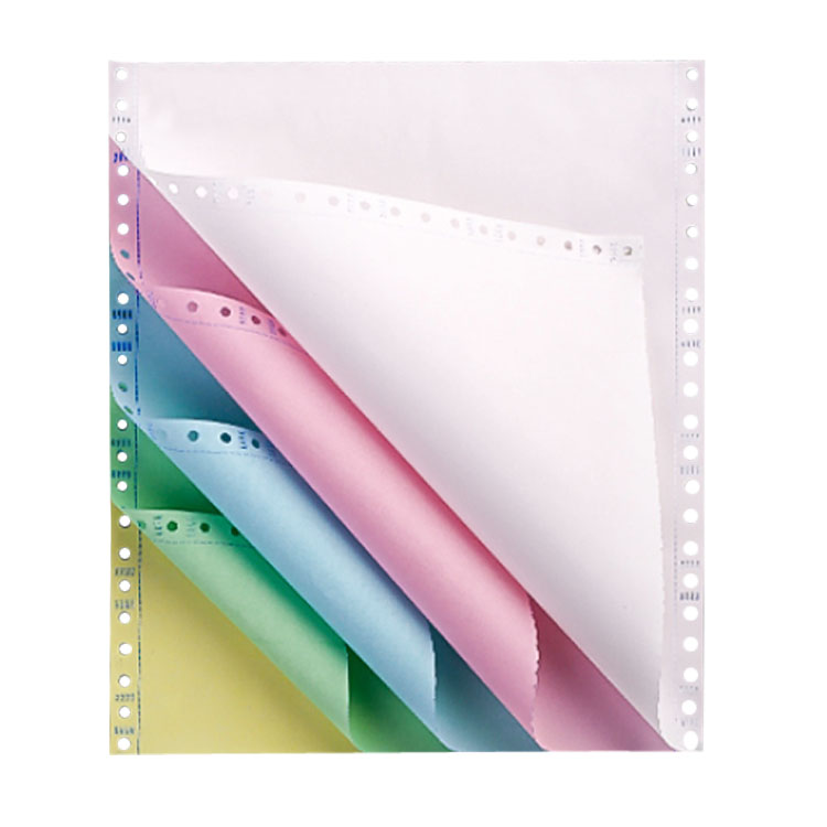 Self-copy carbonless paper for various printing needs
