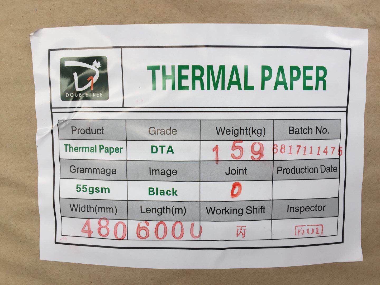Jumbo Thermal Paper Rolls for POS Systems and Facsimile Machines