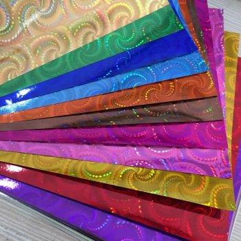 Holographic Metallized Paper Board for Gift Packing and Crafts
