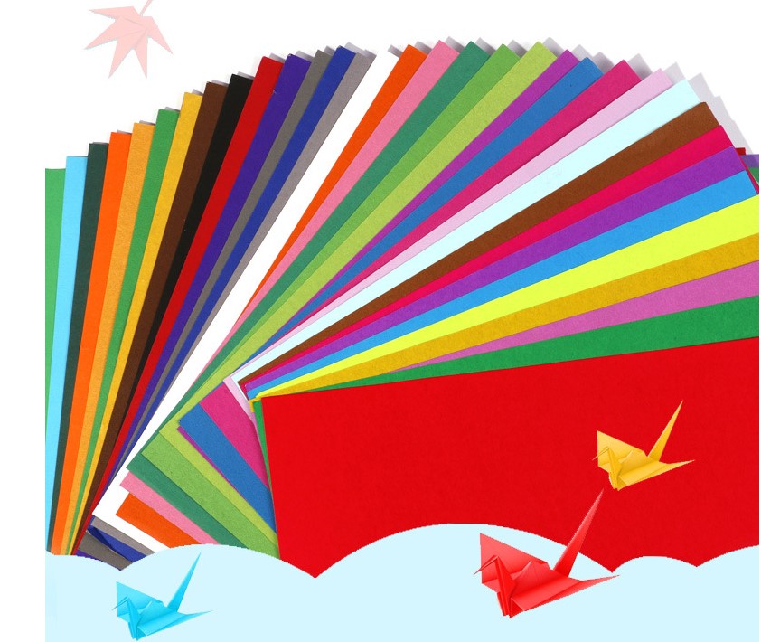 Glossy Paper Sheets in Various Colors
