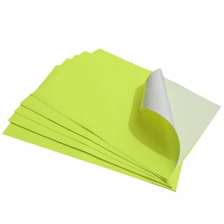 A4 Color and Fluorescent Sticker Paper