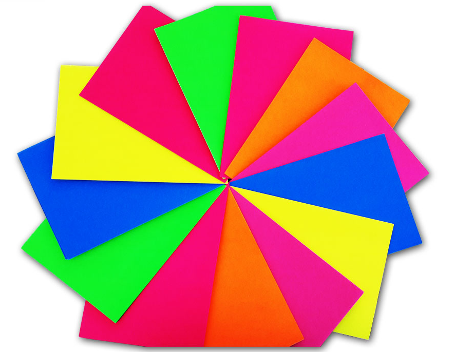 Neon Fluorescent Color Copy Paper for Crafts and Stationery
