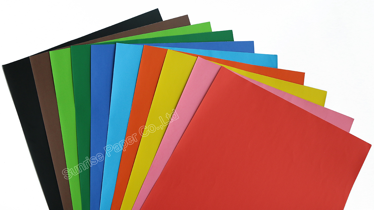 Color Paper with Color on Surface