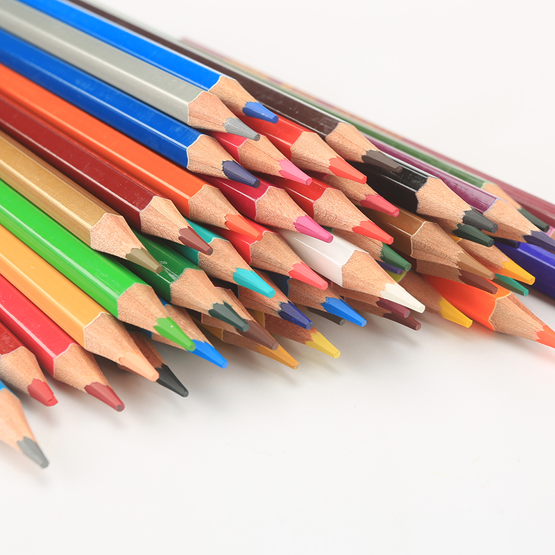 Color Pencils with Break-Resistant Lead