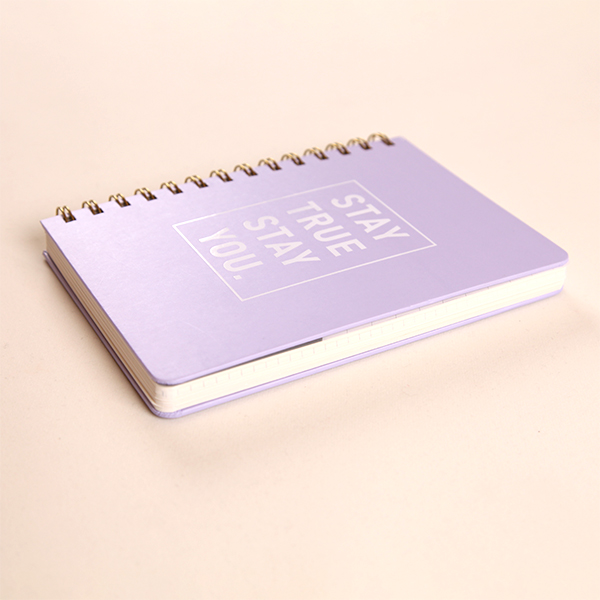 Spiral Hardcover Notebook with Recycled Paper