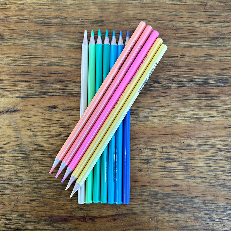 High Quality Pastel Colored Pencils (12/24 Colors)
