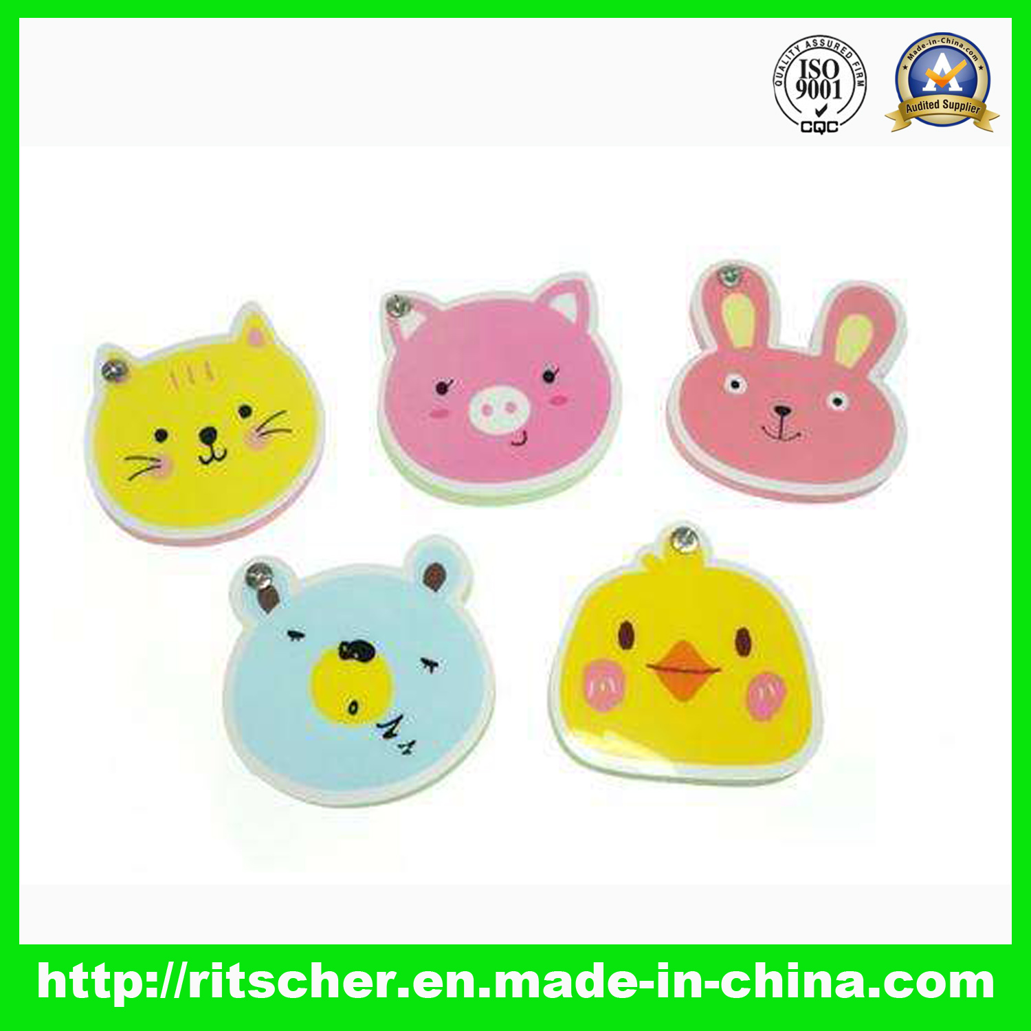Alien-shaped sticky notes