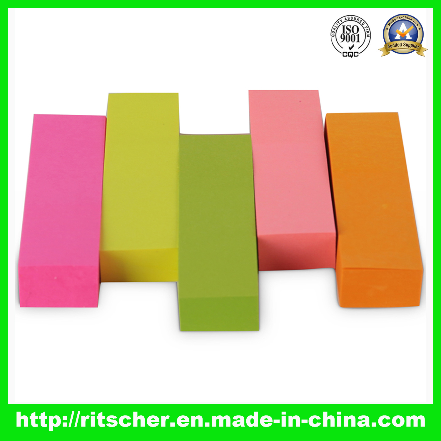 Cyber Sticky Notes - 100 Sheets per Pad, 25x75mm
